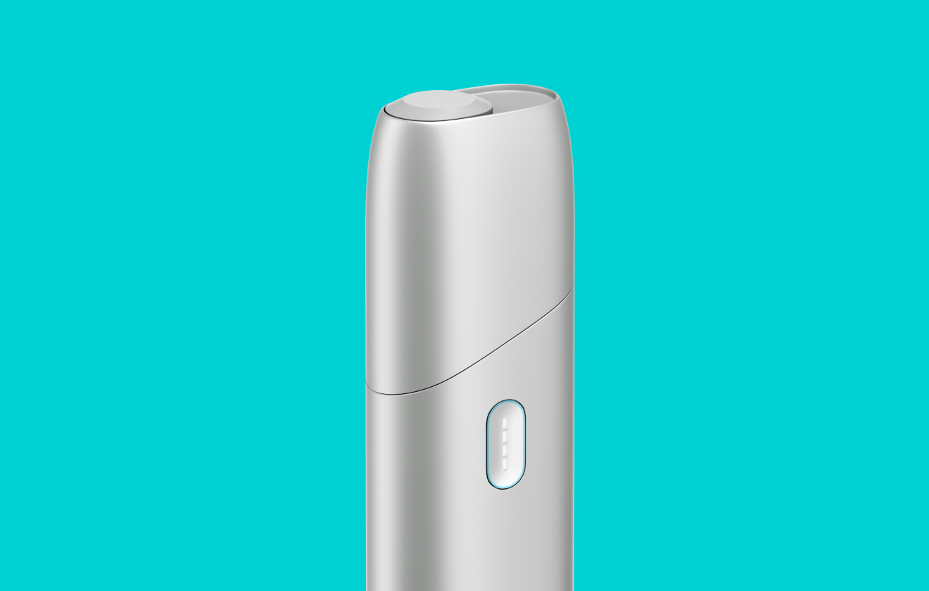IQOS ORIGINALS ONE heated tobacco device in the color Silver.