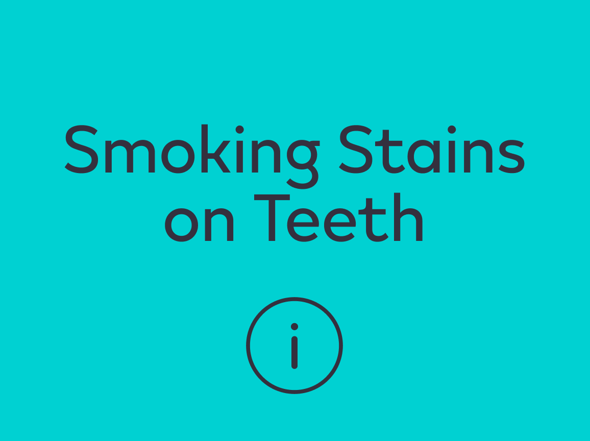 Smoking stains on teeth